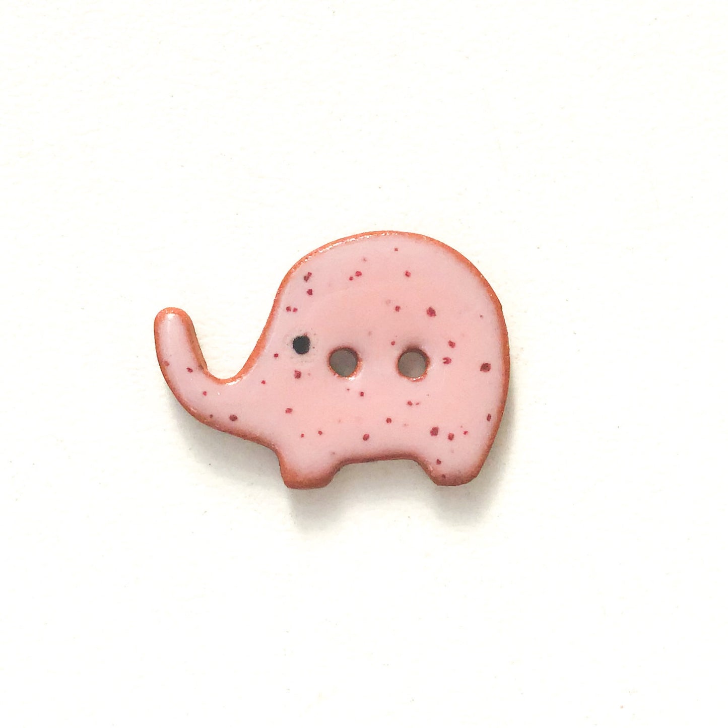 Elephant Buttons - Ceramic Elephant Buttons -Children's Animal Buttons (ws-84)