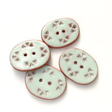 Load image into Gallery viewer, (Wholesale Accounts Only) 1&quot; x 1 1/4&quot; stamped oval - flat - red clay