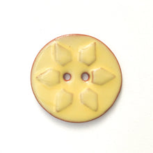 Load image into Gallery viewer, Sunshine Stamp Buttons - Orange &amp; Yellow Sun Ceramic Buttons - 1 3/8&quot;