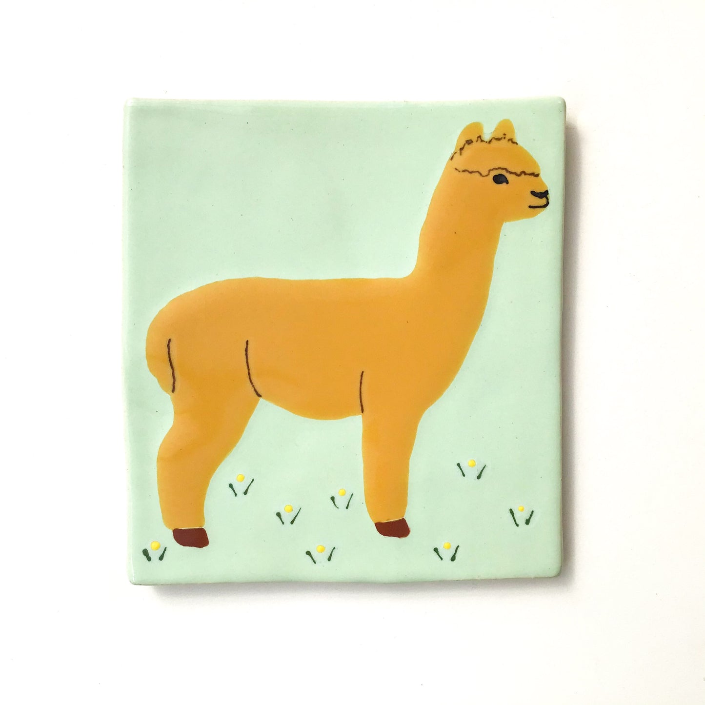 Alpaca Coasters / Alpaca Trivets - Ceramic Farmhouse Kitchen Decor