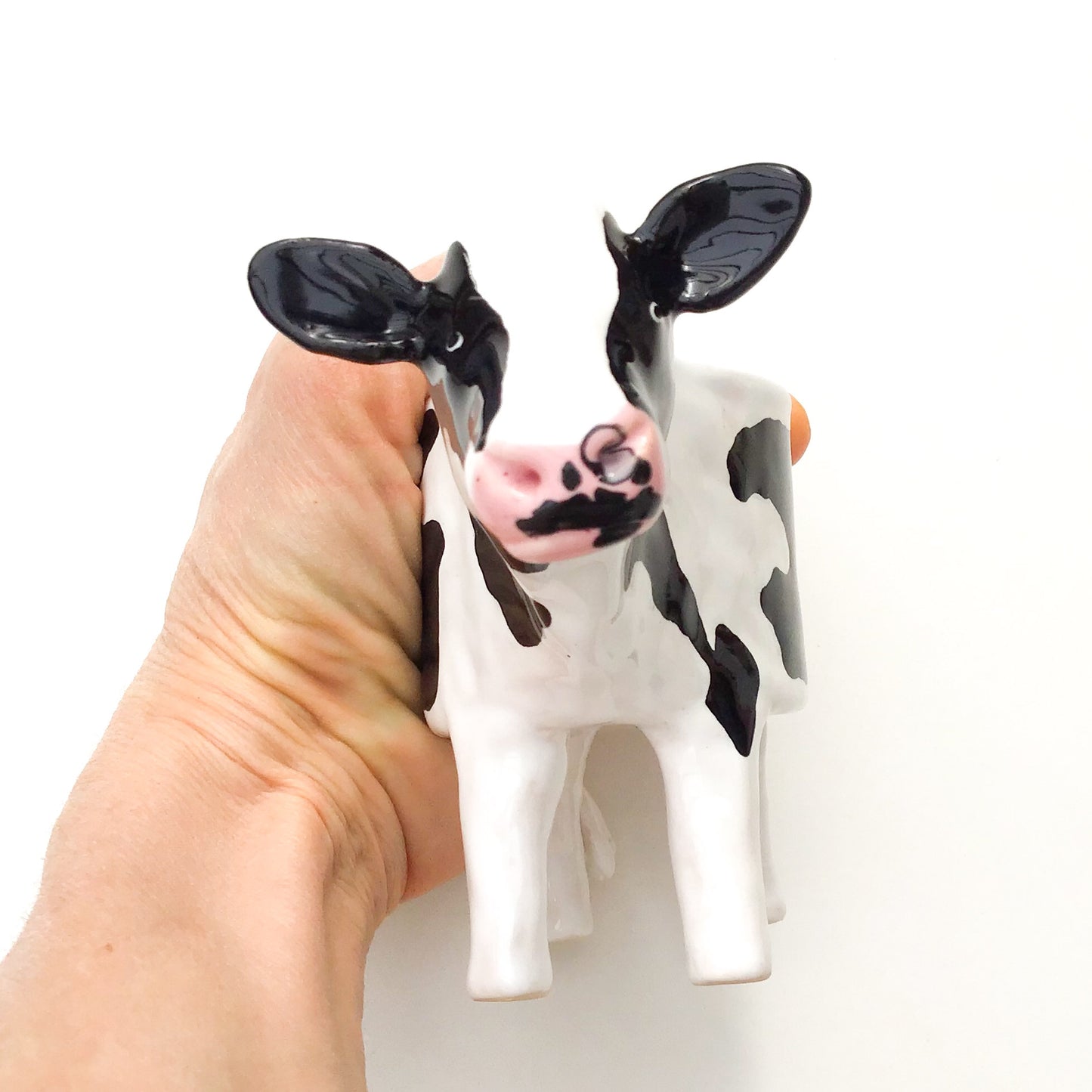 Holstein Friesian Cow Pot - Ceramic Cow Planter