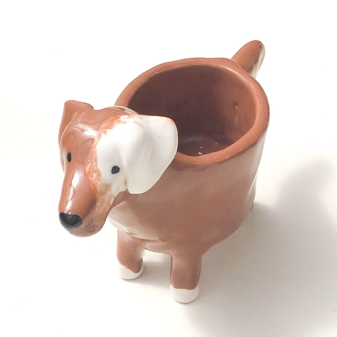 Loveable Mutt Dog Planter - Ceramic Dog Plant Pot