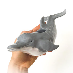 Bottlenose Dolphin Pot - Ceramic Dolphin Planter