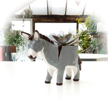 Load image into Gallery viewer, Donkey Planter - Ceramic Donkey Plant Pot