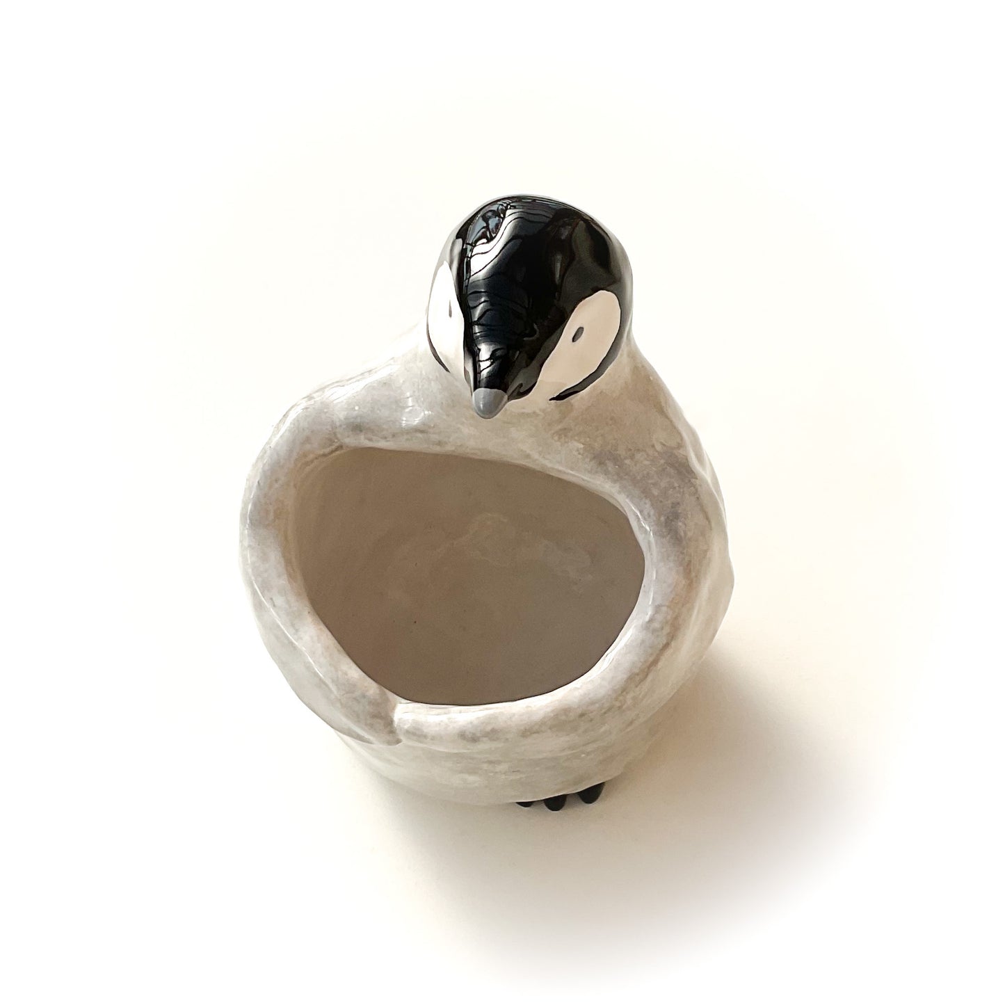 Baby Emperor Penguin Pot - Ceramic Penguin Planter