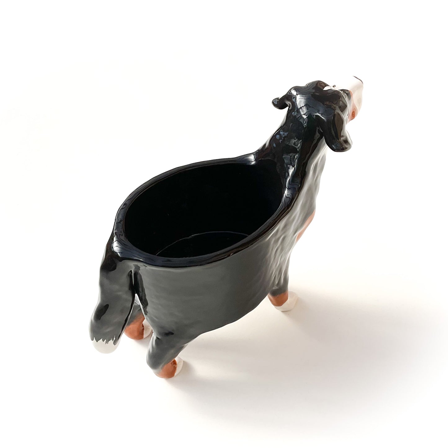 Bernese Mountain Dog Planter - Ceramic Dog Plant Pot