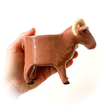 Load image into Gallery viewer, Light Brown Sheep Pot - Ceramic Sheep Planter