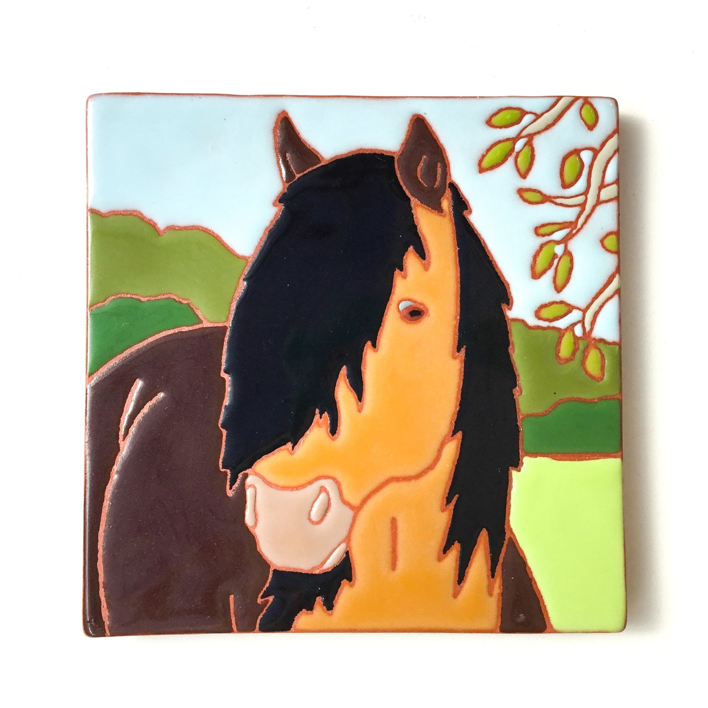 Springtime Horse Coaster / Horse Trivet