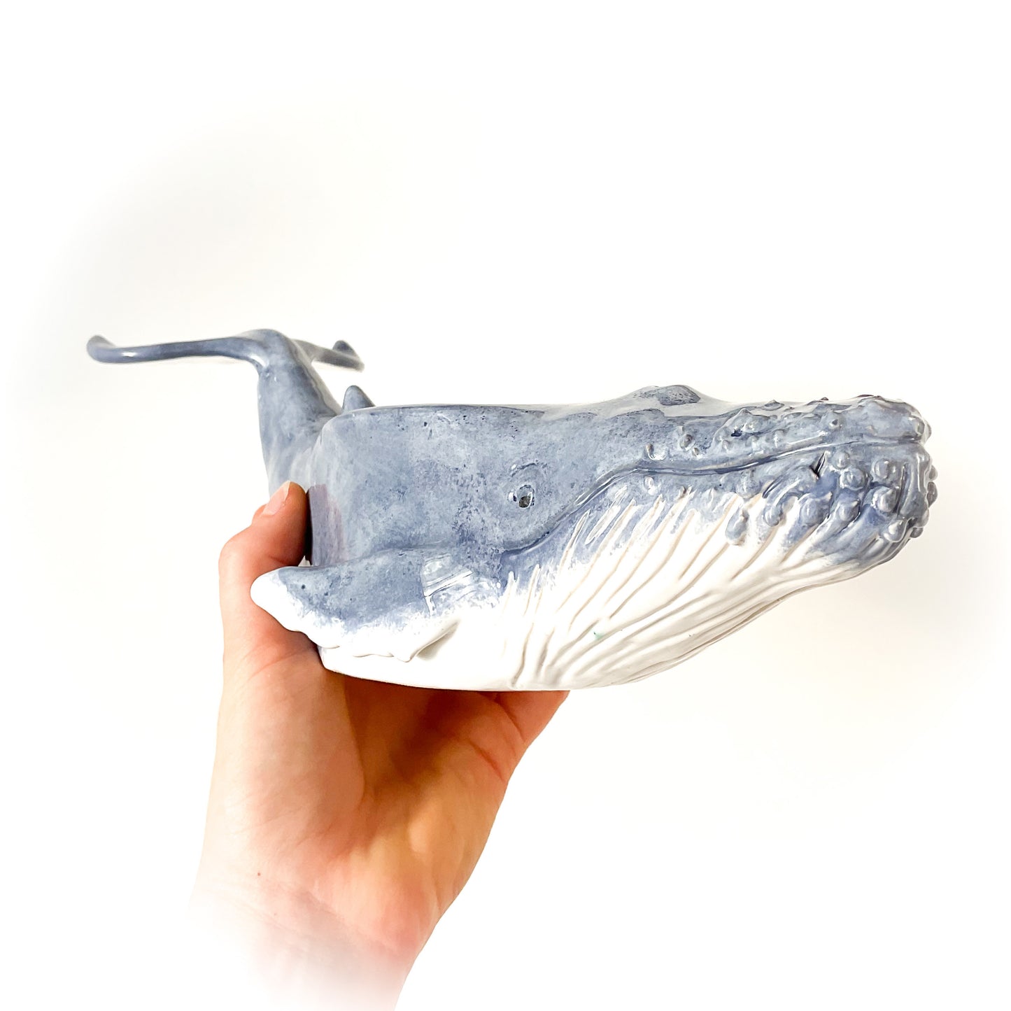 Humpback Whale Pot- Ceramic Whale Planter
