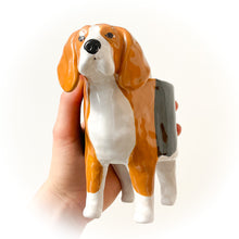 Load image into Gallery viewer, Beagle Dog Planter - Ceramic Dog Plant Pot