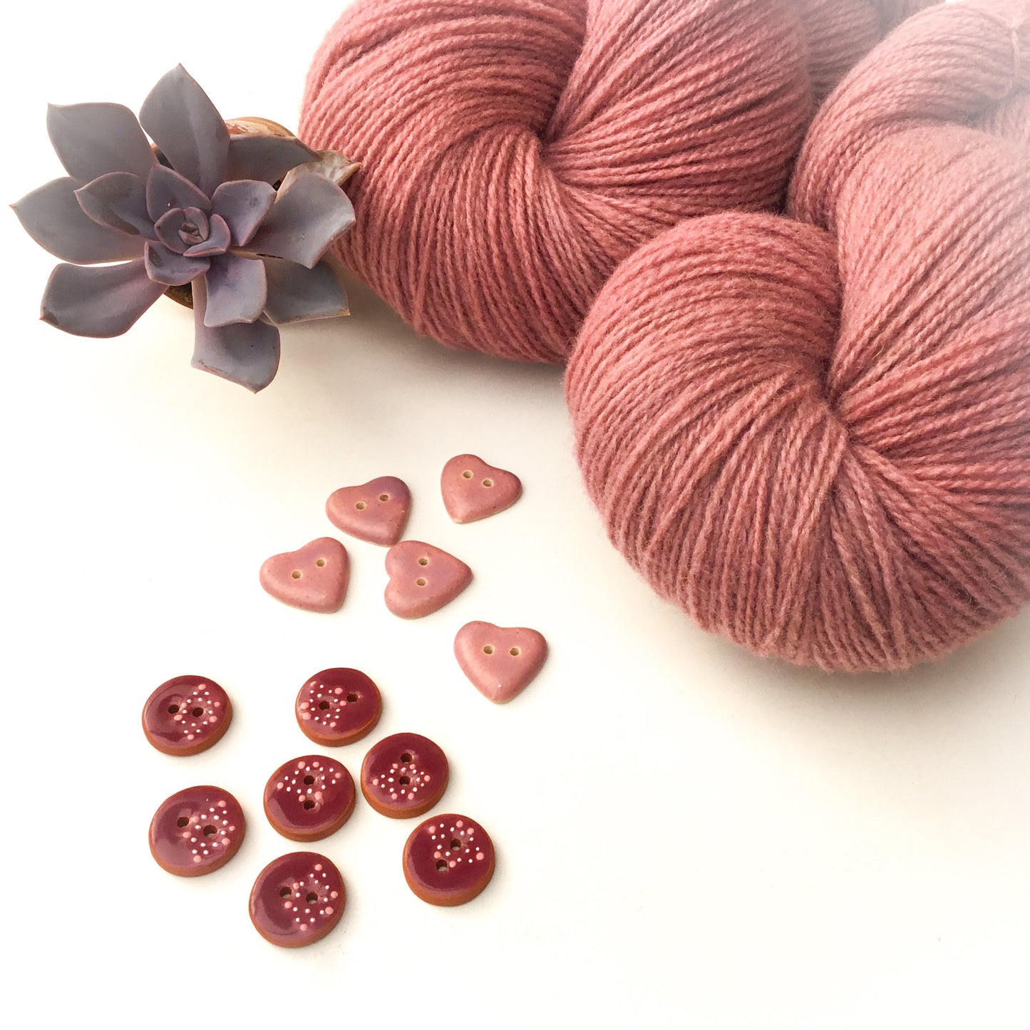 Pink Grape Fingering Wool Yarn (80 Merino/20 Romney) 2 ply - 4 oz skein