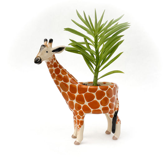 Giraffe Pot - Ceramic Giraffe Planter