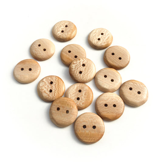 Quarter Sawn Sycamore Wood Buttons - 1 3/16"