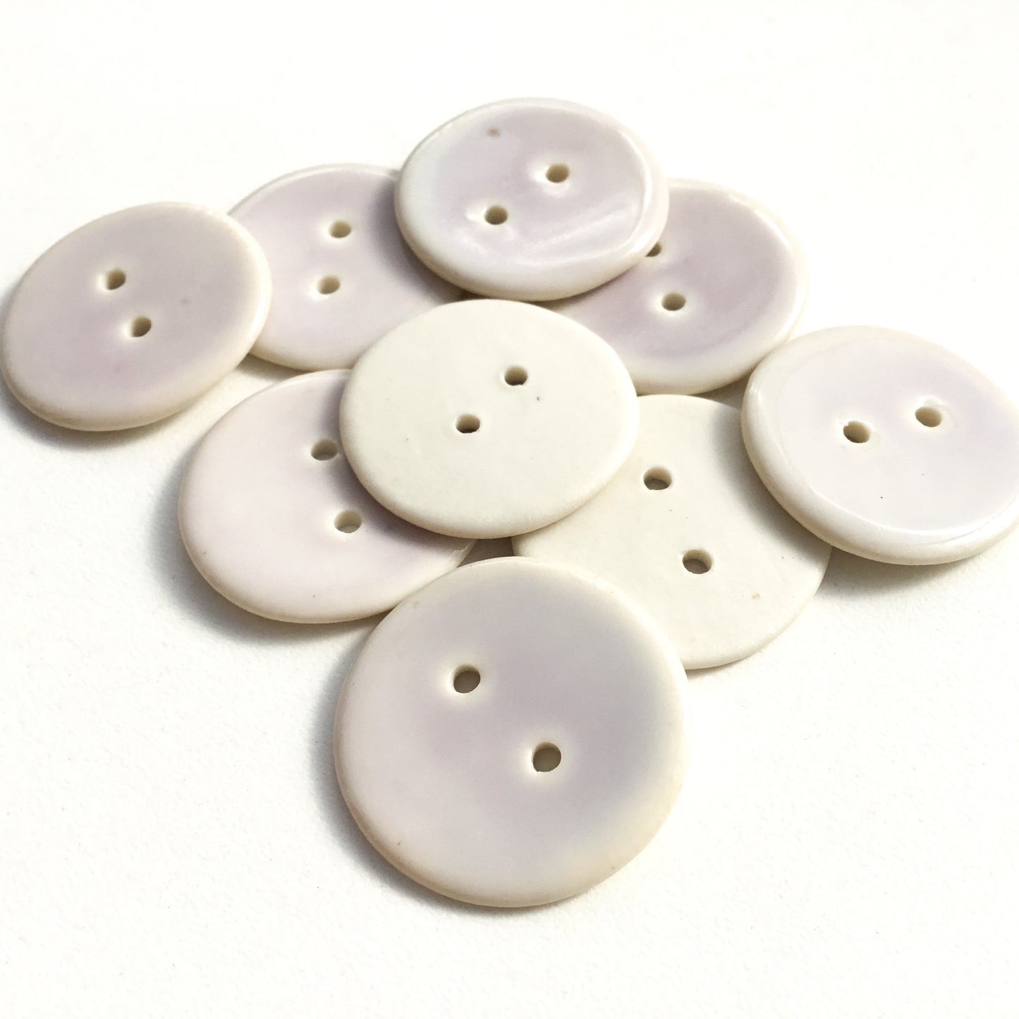 Lightest Purple Porcelain Buttons - 1”