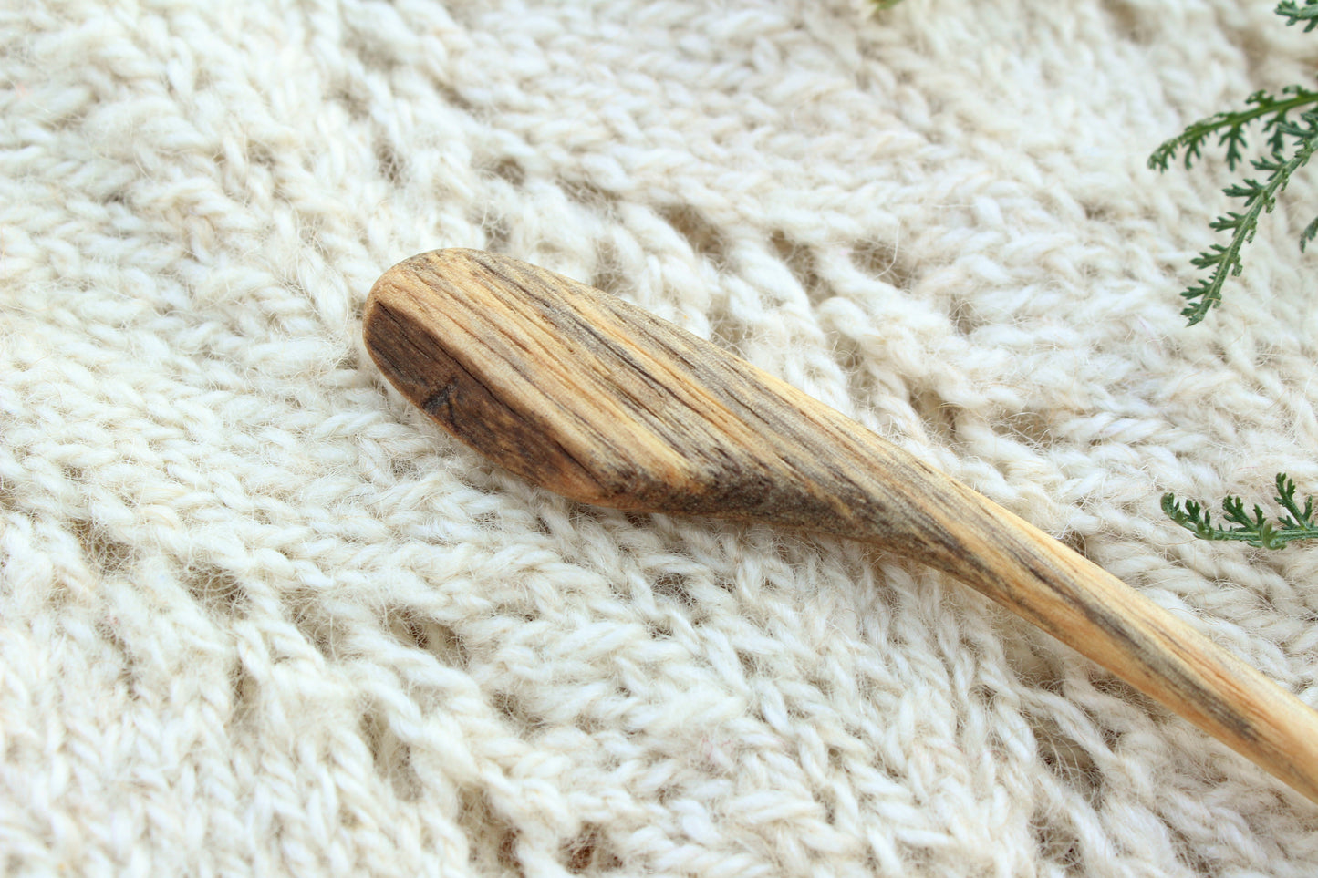 Spalted Ash Sweater + Shawl Pin
