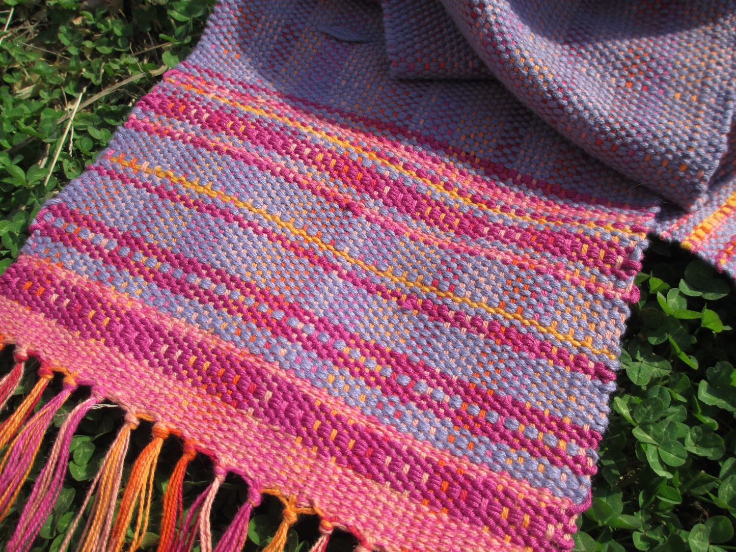 Handwoven scarf - Spring Beauty