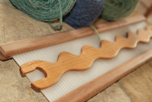 Load image into Gallery viewer, Craftsman Wavy Stick Shuttle - Solid Wood Pattern Shuttle