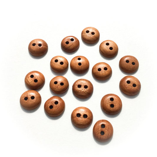 Cherry Wood Buttons - 1/2"