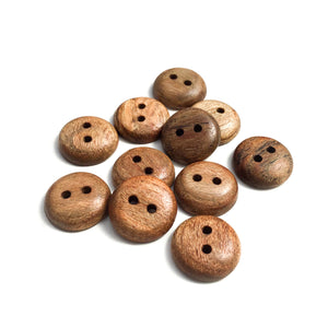 Honey Locust Wood Buttons - 7/8”