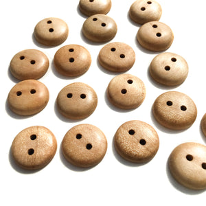 Maple Wood Buttons - 5/8”