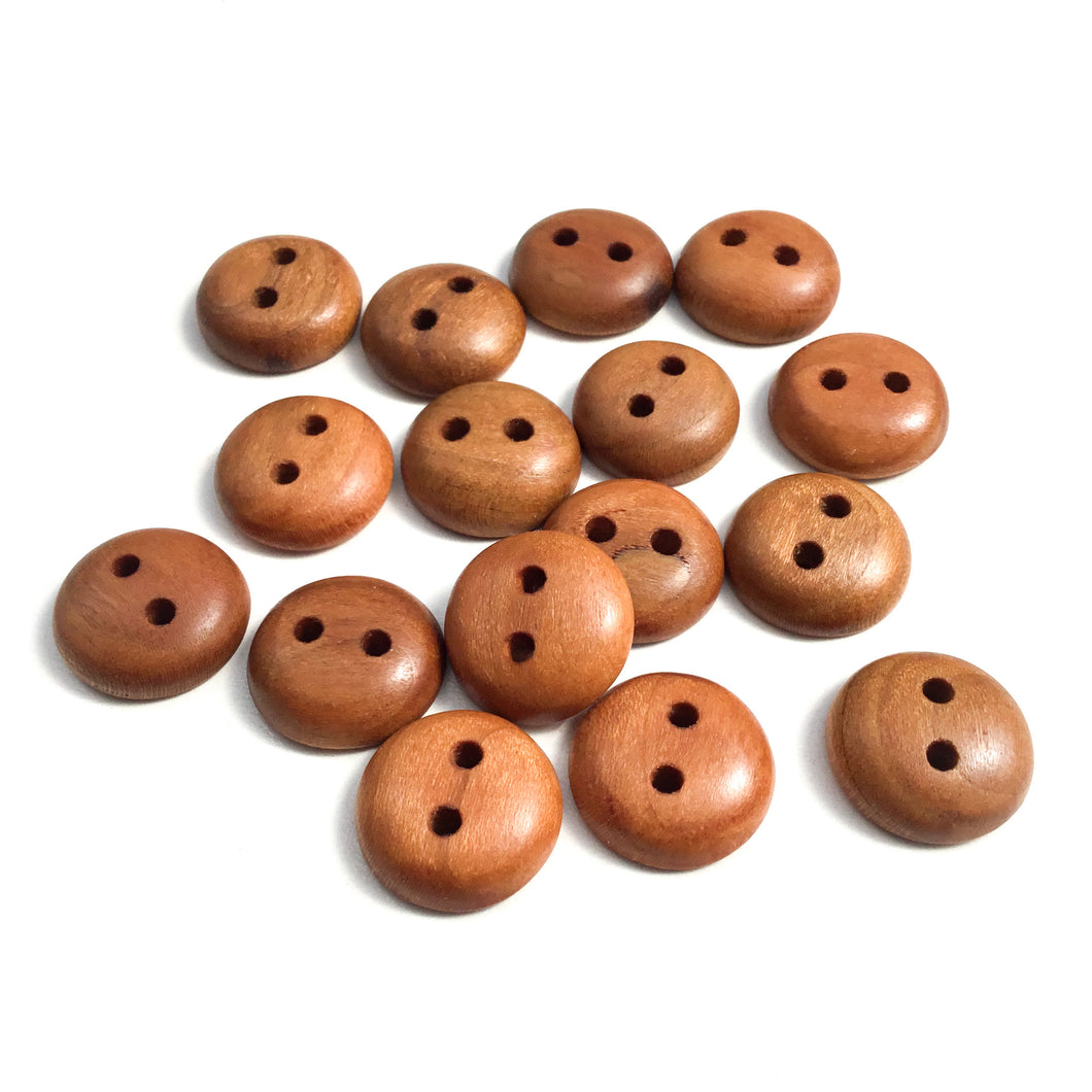Cherry Wood Buttons - 3/4”