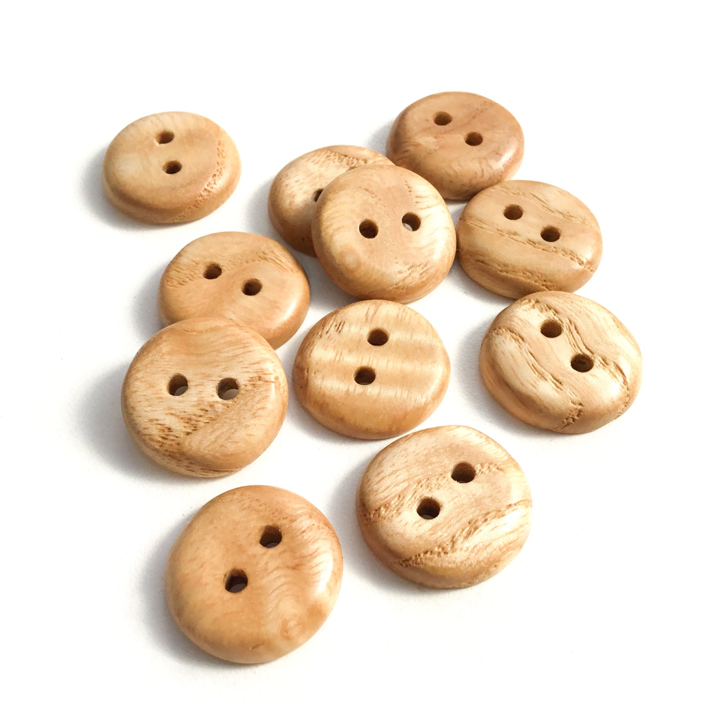 Ash Wood Buttons - 3/4"