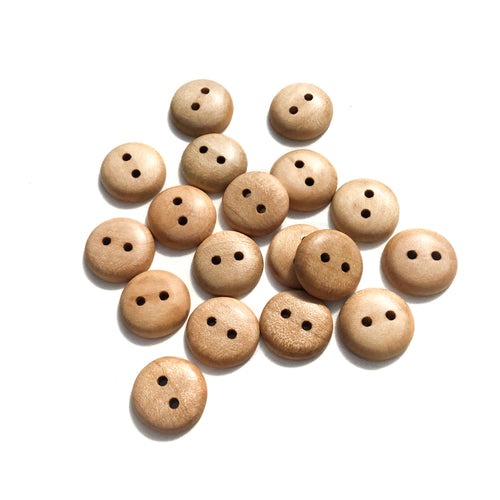 Maple Wood Buttons - 5/8”