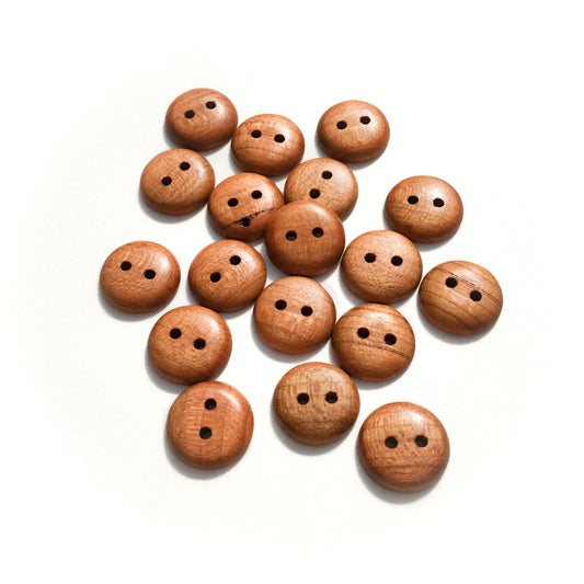 Cherry Wood Buttons - 5/8”
