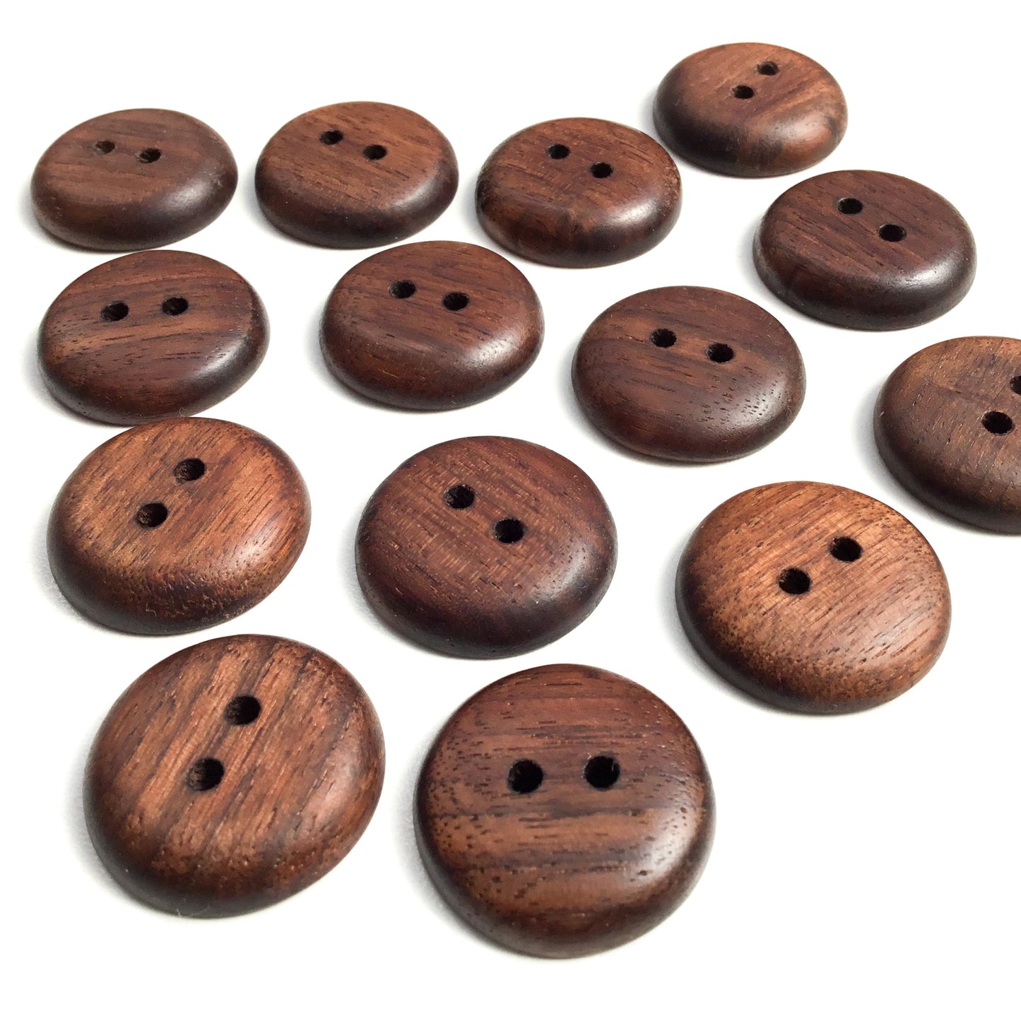 Black Walnut Wood Buttons - 1"