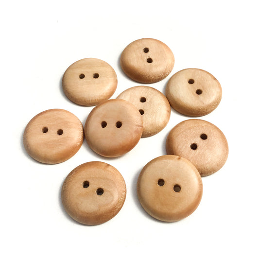 Maple Wood Buttons - 1"