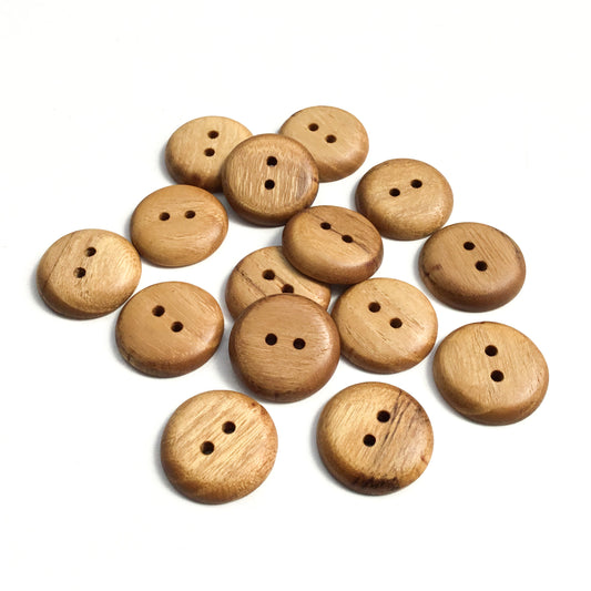 Black Locust Wood Buttons - 1"